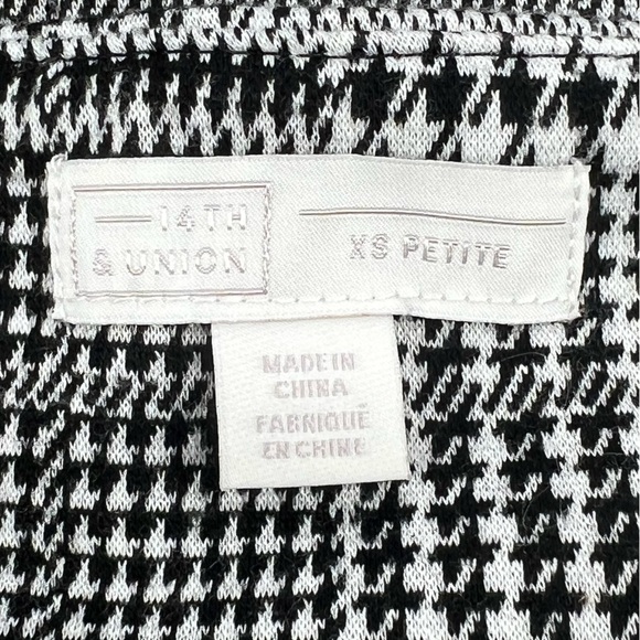 14th & Union Checkered Pencil Knee Length Skirt Size XS Petite Women's - Picture 2 of 5